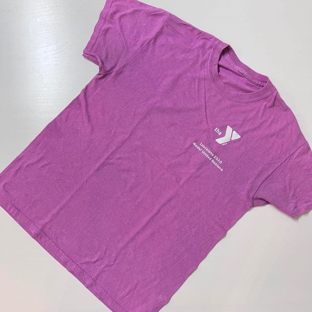 US 輸入　Tシャツ　希少　YMCA Louisiana パープル　紫 メンズのトップス(Tシャツ/カットソー(半袖/袖なし))の商品写真