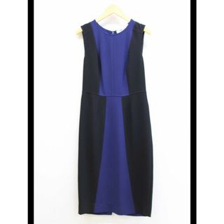 ダイアンフォンファステンバーグ(DIANE von FURSTENBERG)の【夏物 新入荷】★DIANE von FURSTENBERG/ダイアンフォンファステンバーグ★バイカラーワンピース/シンプル/おしゃれ/ワンピース/ノースリーブ/ミモレ丈 ネイビー×ブラック/紺×黒 レディース 2【中古】夏 524042(その他)