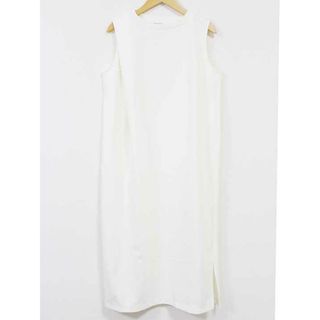 moussy - 【夏物 新入荷】☆MOUSSY/マウジー☆ノースリーブワンピース/ノースリーブ/ワンピース/サイドスリット/シンプル/無地/ミモレ丈 ホワイト/白 レディース FREE【中古】夏 onepi 034042