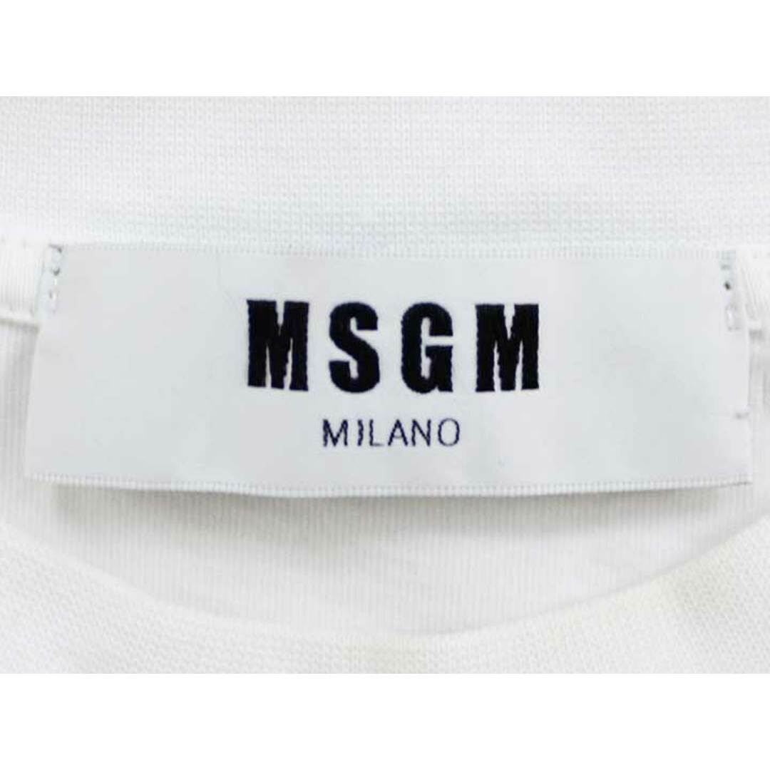 MSGM(エムエスジイエム)の【夏物 新入荷】■MSGM/エムエスジーエム■ドッキングカットソー/半袖 ホワイト×オレンジ レディース S【中古】夏 024042 レディースのトップス(Tシャツ(半袖/袖なし))の商品写真