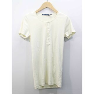 ラルフローレン(Ralph Lauren)の【夏物 新入荷】★POLO RALPH LAUREN/ポロラルフローレン★ヘンリーネックカットソー/かわいい/シンプル/カットソー/Tシャツ/半袖/ アイボリー/生成 レディース S【中古】夏 524042(Tシャツ(半袖/袖なし))