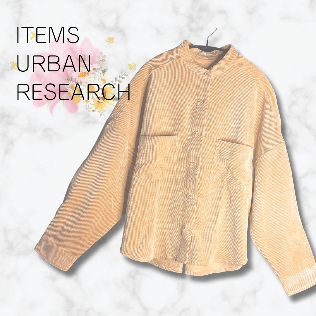 URBAN RESEARCH ITEMS(アーバンリサーチアイテムズ)のコーデュロイビックシャツ　オーバーサイズ☆アーバンリサーチ レディースのトップス(シャツ/ブラウス(長袖/七分))の商品写真