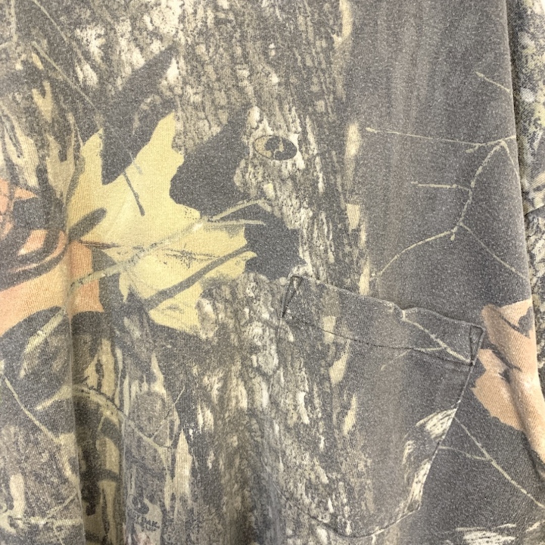 90s 古着 ノーブランド ロンT タートルネック 総柄 M  メンズのトップス(Tシャツ/カットソー(七分/長袖))の商品写真