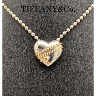 ティファニー(Tiffany & Co.)のTiffany&Co. ハートアロー　ネックレス　ペンダント　Sv925×K18(ネックレス)