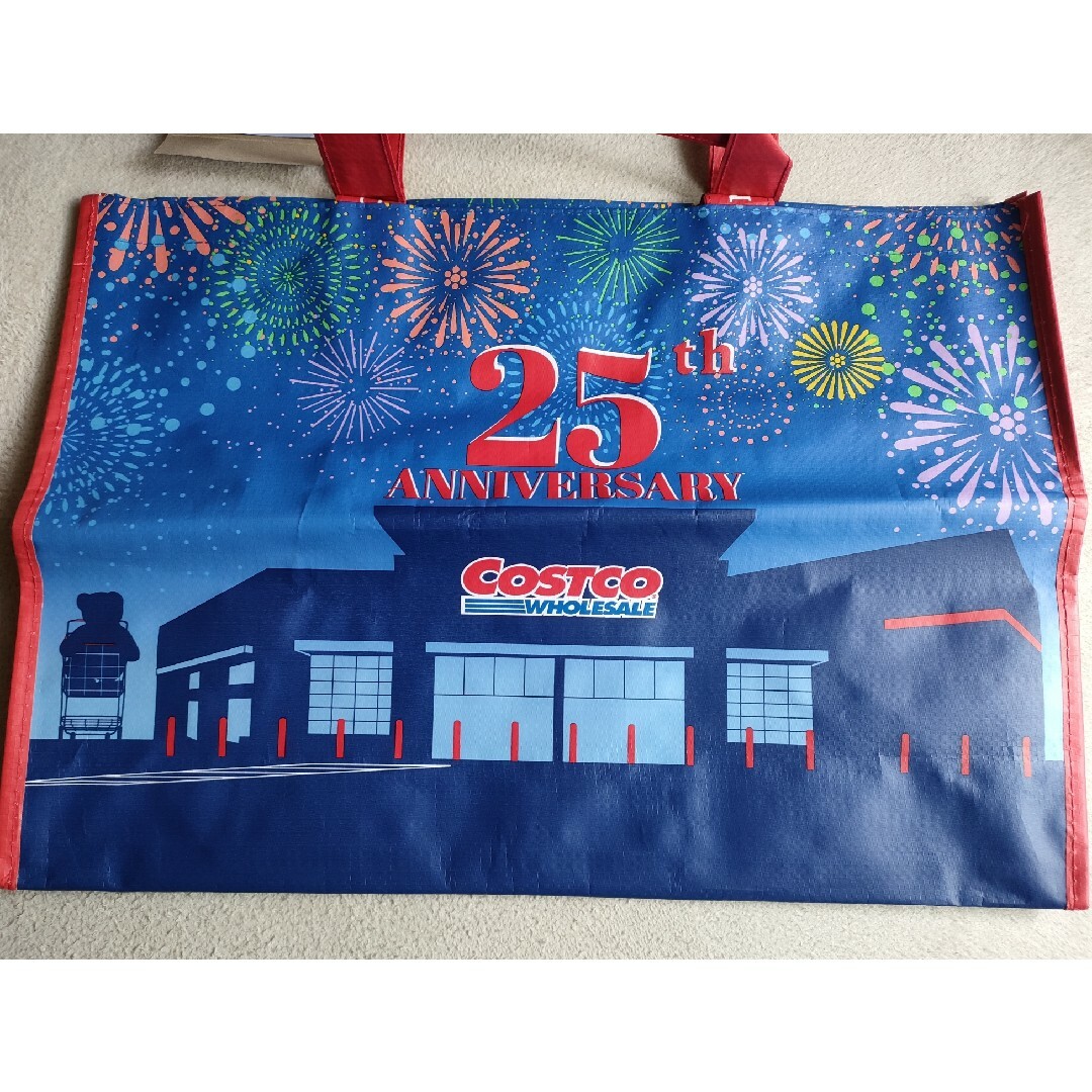 コストコ(コストコ)のコストコ ショッピングバッグ25周年記念デザイン１枚（大５６ｌ） レディースのバッグ(エコバッグ)の商品写真
