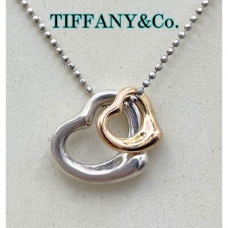 ティファニー(Tiffany & Co.)のTiffany&Co. ティファニー  ダブルハートペンダン SV925 K18(ネックレス)