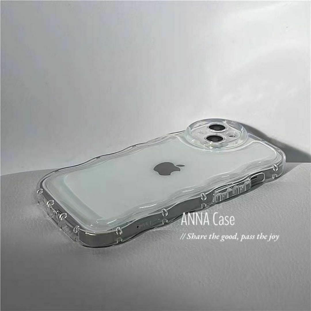 iPhone12pro　韓国　透明　うねうね　クリア　シンプル　スマホケース スマホ/家電/カメラのスマホアクセサリー(iPhoneケース)の商品写真