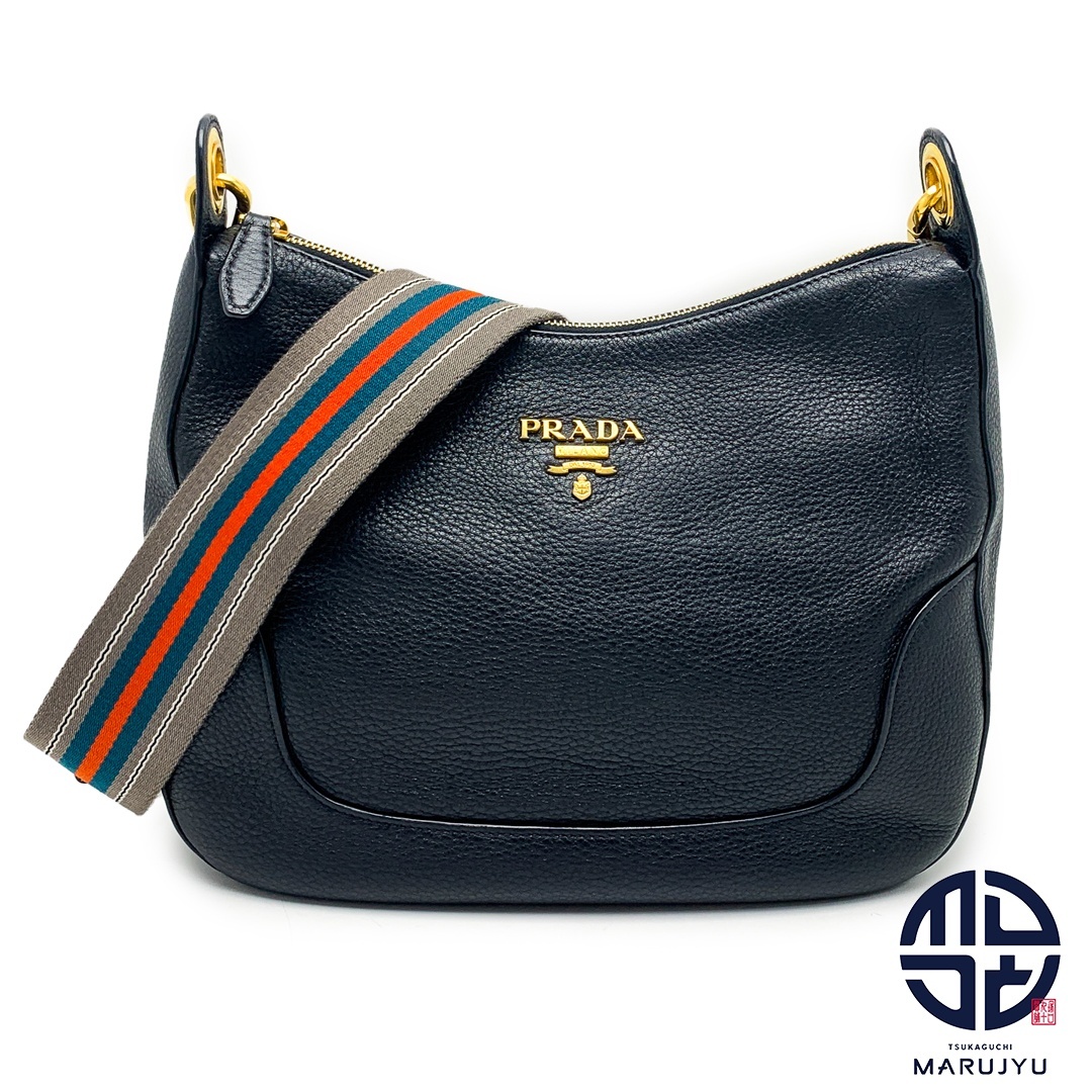 PRADA(プラダ)のPRADA プラダ 黒 ブラック ヴィッテロ ダイノ ショルダーバッグ 1BC052 バック 鞄 カバン ブランド レディースのバッグ(ショルダーバッグ)の商品写真