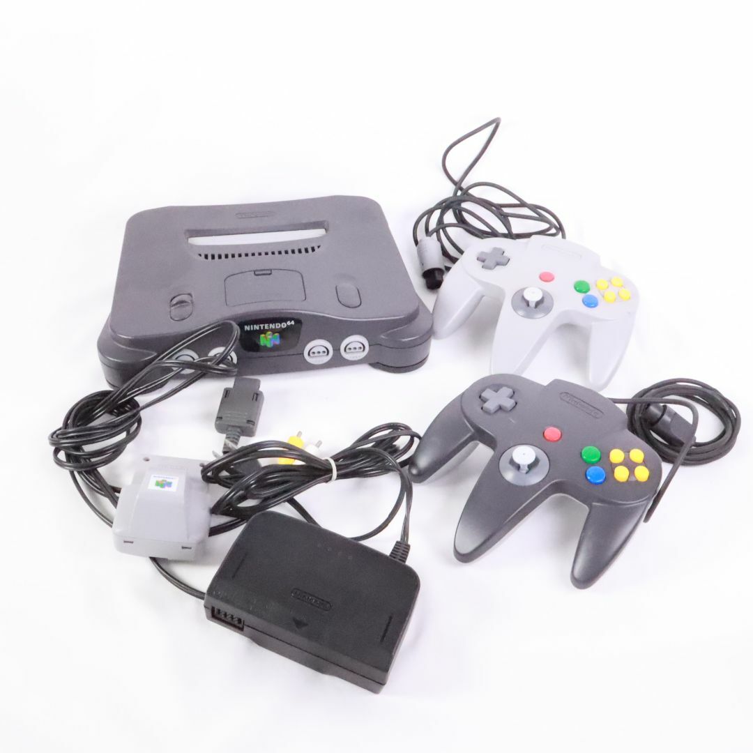 任天堂(ニンテンドウ)の任天堂　ニンテンドー64　Nintendo64　ントローラー　本体　振動パック　液漏れあり　動作未確認 エンタメ/ホビーのゲームソフト/ゲーム機本体(家庭用ゲーム機本体)の商品写真