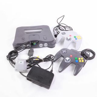 ニンテンドウ(任天堂)の任天堂　ニンテンドー64　Nintendo64　ントローラー　本体　振動パック　液漏れあり　動作未確認(家庭用ゲーム機本体)