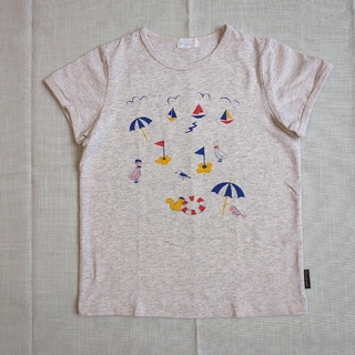 Combi mini - コンビミニ　Combimini　海で遊ぶ動物さんTシャツ　100