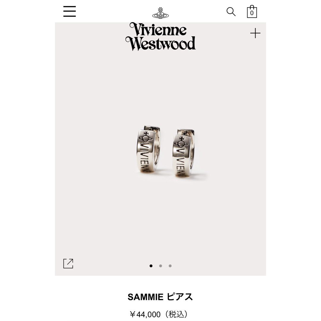 Vivienne Westwood(ヴィヴィアンウエストウッド)のヴィヴィアンウエストウッド　SAMMIE ピアス レディースのアクセサリー(ピアス)の商品写真