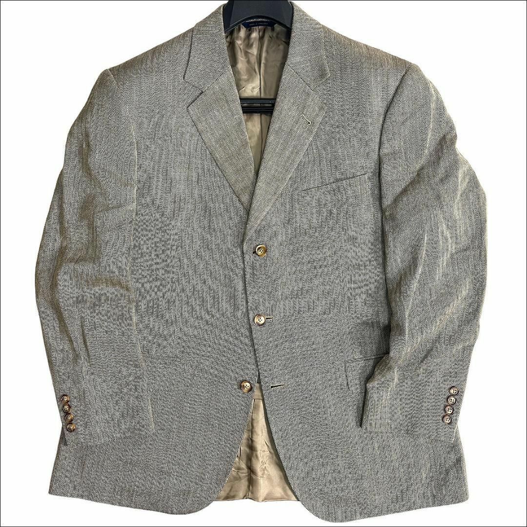 Brooks Brothers(ブルックスブラザース)のJ7175美品 ブルックスブラザーズ マディソン麻絹ヘリンボーンジャケット 44 メンズのジャケット/アウター(テーラードジャケット)の商品写真