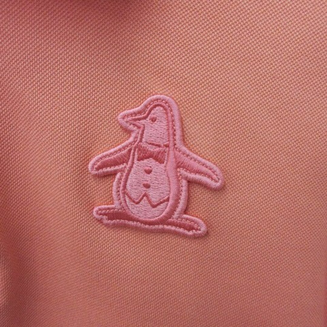 Munsingwear(マンシングウェア)のマンシングウェア ゴルフ ポロシャツ 半袖 ワッペン オレンジ ピンク S スポーツ/アウトドアのゴルフ(ウエア)の商品写真
