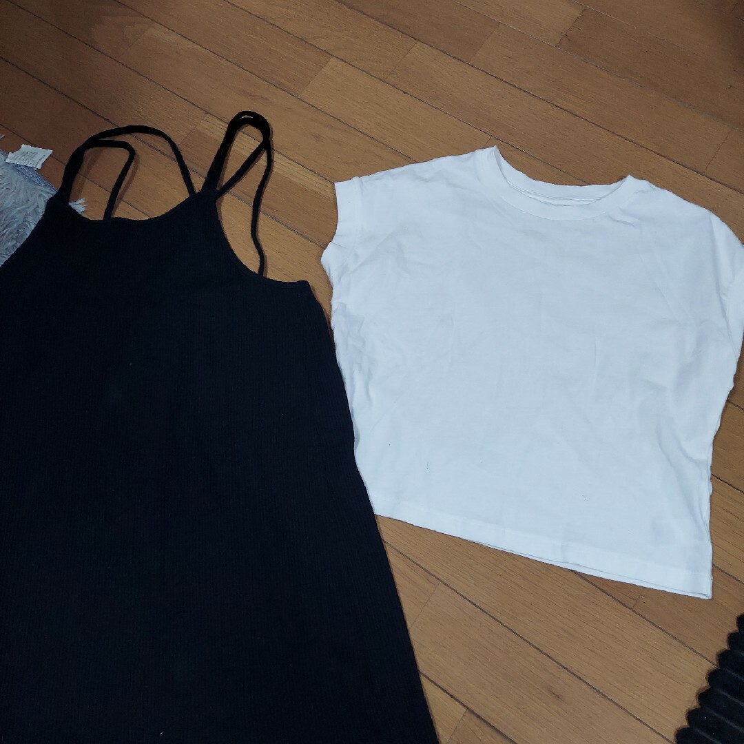 GU(ジーユー)のGU　キッズ　2点セット　キャミワンピ　150cm キッズ/ベビー/マタニティのキッズ服女の子用(90cm~)(ワンピース)の商品写真