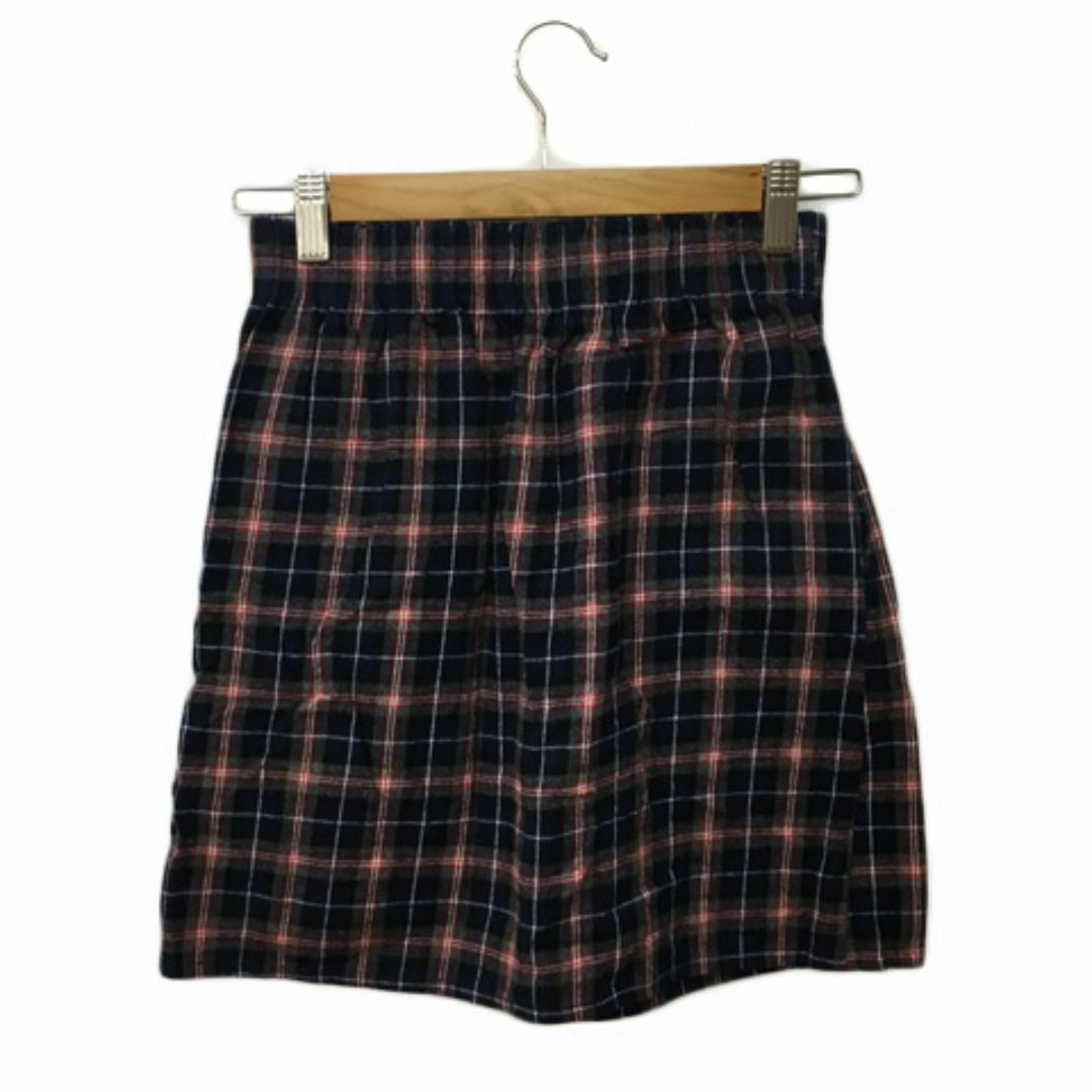 Kastane(カスタネ)のKastane スカート 台形 ミニ チェック FREE 紺 赤 レディースのスカート(ミニスカート)の商品写真