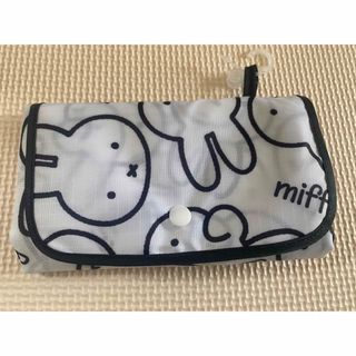 ミッフィー(miffy)のミッフィー miffy エコバッグ　白黒　総柄(エコバッグ)