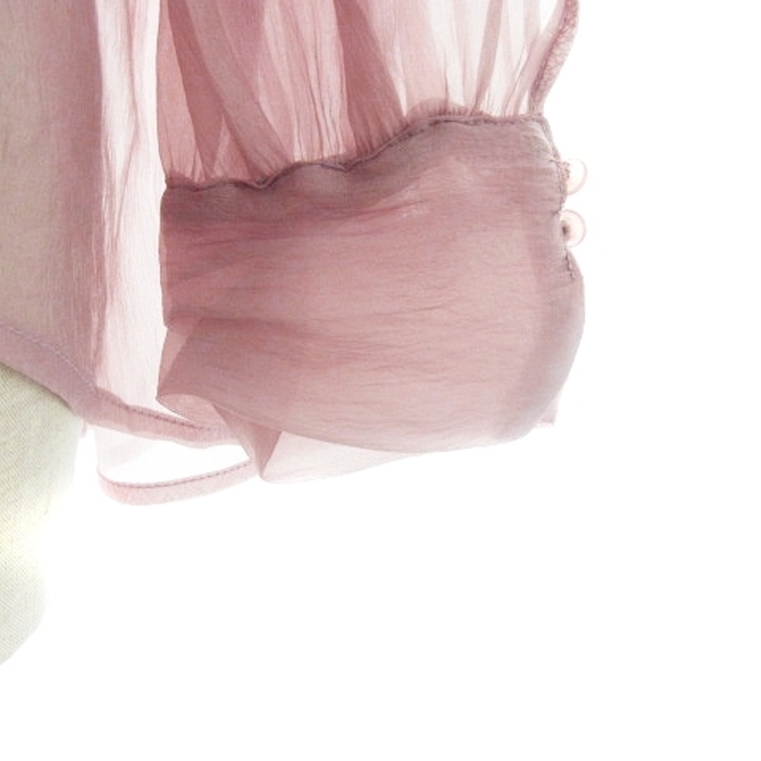 OLIVEdesOLIVE(オリーブデオリーブ)のオリーブデオリーブ ブラウス 長袖 シースルー 無地 F ピンク トップス レディースのトップス(シャツ/ブラウス(長袖/七分))の商品写真