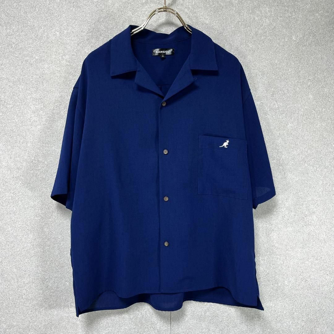 KANGOL(カンゴール)のカンゴール KANGOL 半袖カットソー シャツ Mサイズ ネイビー メンズのトップス(Tシャツ/カットソー(半袖/袖なし))の商品写真