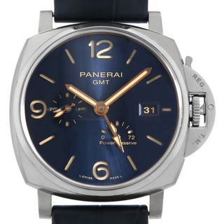 パネライ(PANERAI)のパネライ ルミノール ドゥエ 3デイズ GMT パワーリザーブ オートマティック アッチャイオ PAM00964 V番 メンズ 中古 腕時計(腕時計(アナログ))