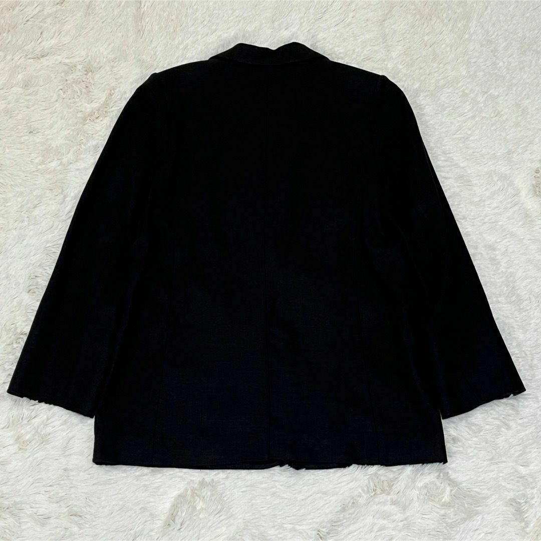 moussy(マウジー)のMOUSSY LIGHT SINGLE ジャケット 麻 リネン ブラック レディースのジャケット/アウター(テーラードジャケット)の商品写真