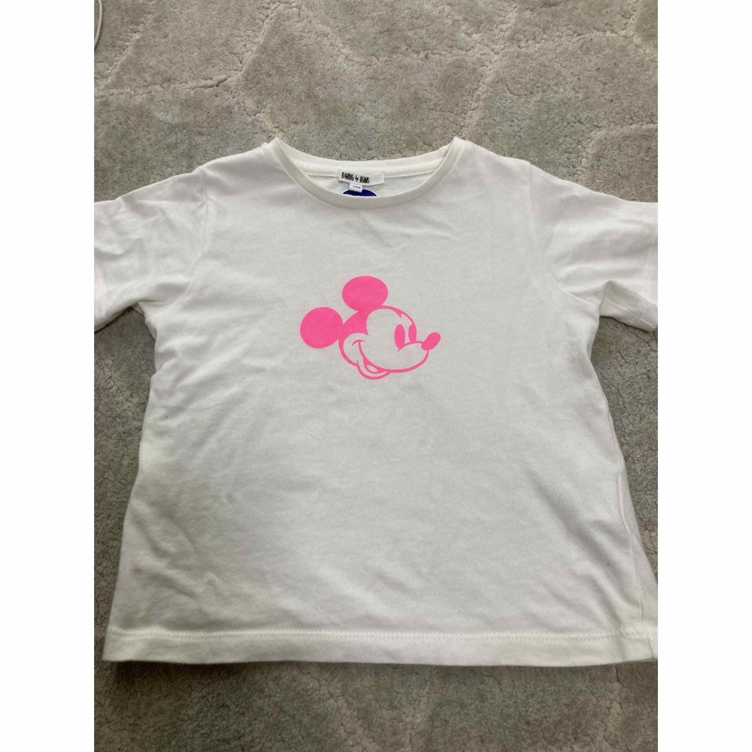 BEAMS(ビームス)のBEAMSミッキーTシャツ100サイズ キッズ/ベビー/マタニティのキッズ服女の子用(90cm~)(Tシャツ/カットソー)の商品写真