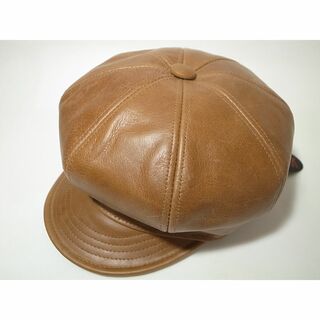 ニューヨークハット(NEW YORK HAT)の米国製Vintage Leather Spitfire新品ビンテージ加工XL革製(キャスケット)