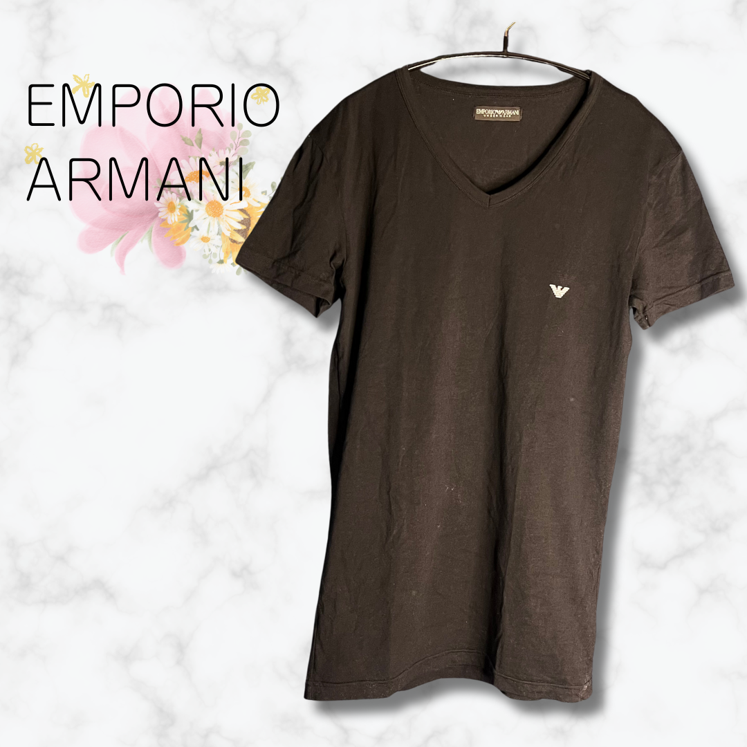 Emporio Armani(エンポリオアルマーニ)のTシャツ 半袖 背面ビックプリント 黒☆エンポリオアルマーニ メンズのトップス(Tシャツ/カットソー(半袖/袖なし))の商品写真