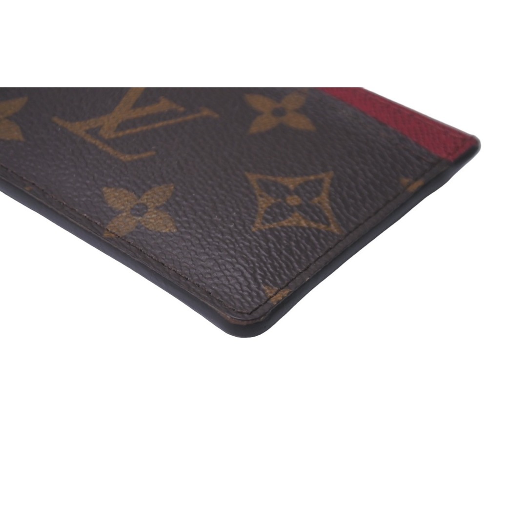 LOUIS VUITTON(ルイヴィトン)の極美品 LOUIS VUITTON ルイヴィトン カードケース M60703 ポルト カルト サーンプル モノグラム フューシャ ブラウン 中古 62834 レディースのファッション小物(パスケース/IDカードホルダー)の商品写真