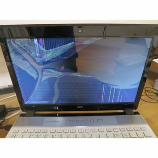 NEC　PC-PC-NS７５０/HAW　液晶割れ　ジャンク(ノートPC)