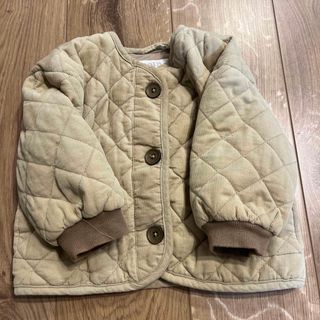 ザラキッズ(ZARA KIDS)のZARA コーデュロイ キルティングジャケット 80cm(ジャケット/上着)