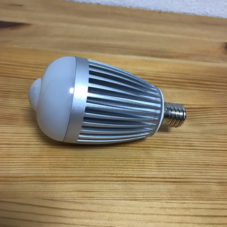人感センサー LED E17 昼光色 電球(蛍光灯/電球)