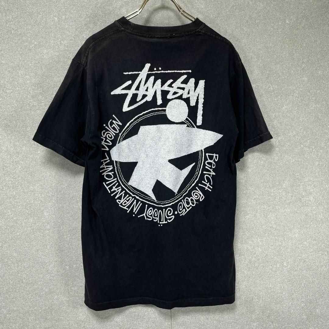 STUSSY(ステューシー)のステューシー　ロゴTシャツ Sサイズ ブラック メンズのトップス(Tシャツ/カットソー(半袖/袖なし))の商品写真