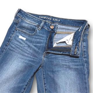 American Eagle - アメリカンイーグル ジェギング クラッシュ加工  スーパーストレッチ US 6