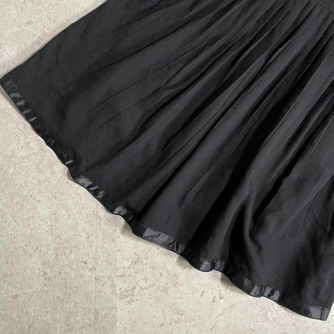 BURBERRY(バーバリー)の日本製 オールド BURBERRY LONDON プリーツスカート ウール 黒 レディースのスカート(その他)の商品写真