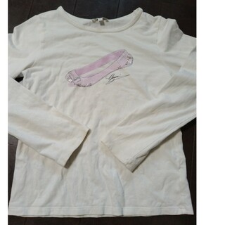 グッチ(Gucci)のGUCCI　白色長袖Tシャツ　8A　サイズ130程度(Tシャツ/カットソー)
