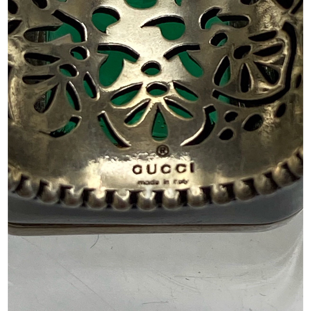 Gucci(グッチ)のGUCCI グッチ　クリスタルディティール GGロゴ シグネットリングAG925 レディースのアクセサリー(リング(指輪))の商品写真