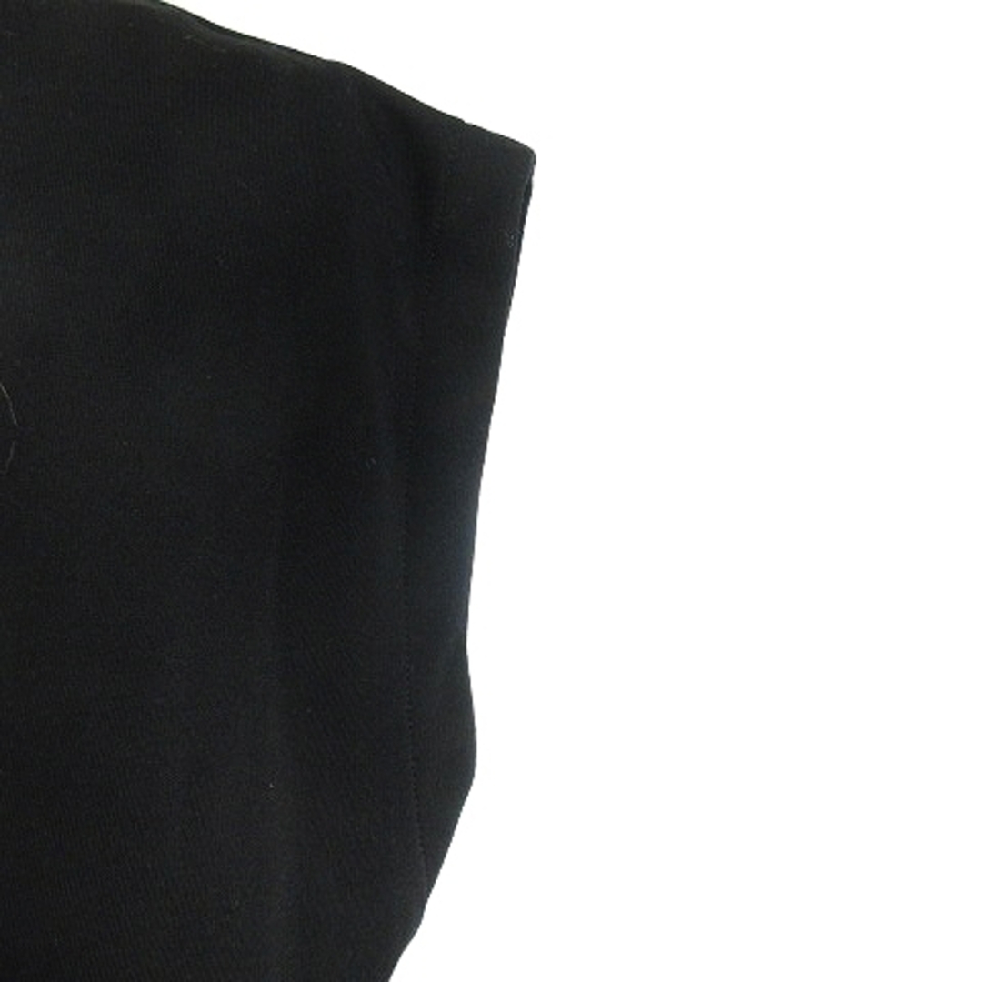 BEAUTY&YOUTH UNITED ARROWS(ビューティアンドユースユナイテッドアローズ)のB&Y ユナイテッドアローズ ブラウス カットソー 半袖 無地 黒 トップス レディースのトップス(シャツ/ブラウス(半袖/袖なし))の商品写真