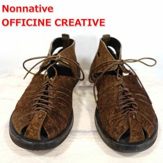 ノンネイティブ(nonnative)の【良品】ノンネイティブ　スエード　レースアップサンダル　NONNATIVE(サンダル)