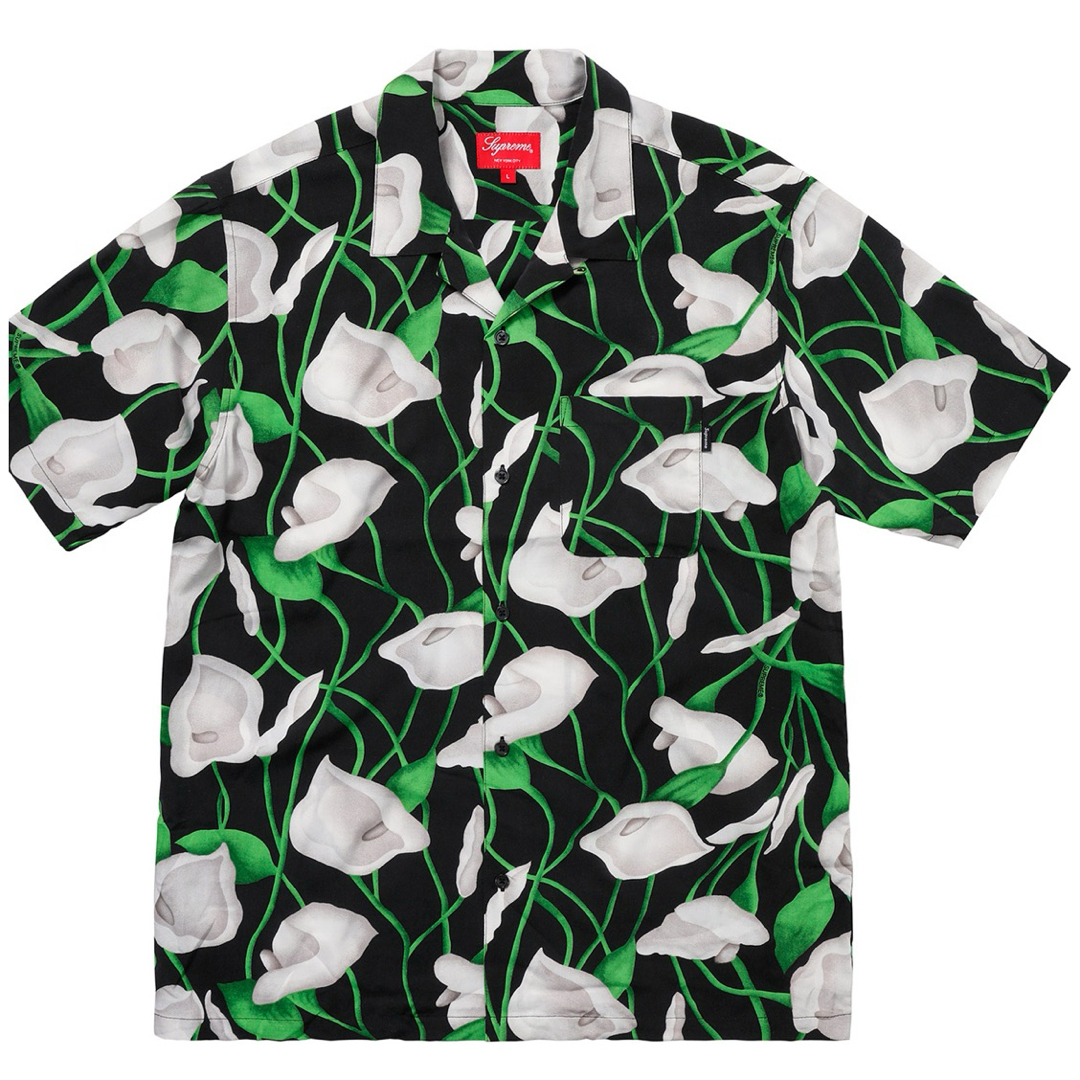 Supreme(シュプリーム)のSupreme Lily Rayon Shirt Black Small メンズのトップス(シャツ)の商品写真