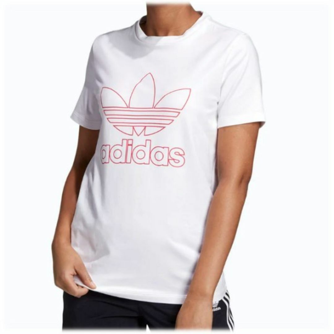 Originals（adidas）(オリジナルス)の新品(レディースXL)(OT)アディダスオリジナルス白トレフォイル 半袖Tシャツ レディースのトップス(Tシャツ(半袖/袖なし))の商品写真