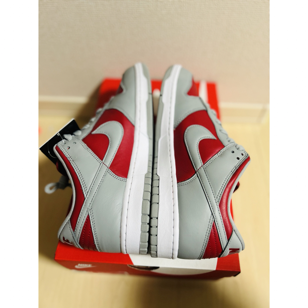 NIKE(ナイキ)のNIKE DUNK LOW Varsity Red and Silver★新品★ メンズの靴/シューズ(スニーカー)の商品写真