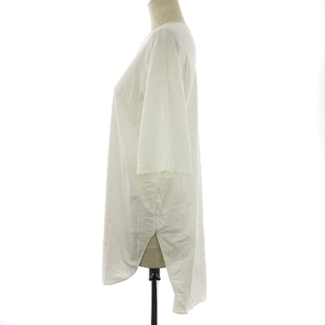 LAUTREAMONT(ロートレアモン)のロートレアモン essen Tシャツ カットソー 五分袖 無地 38 白 レディースのトップス(その他)の商品写真