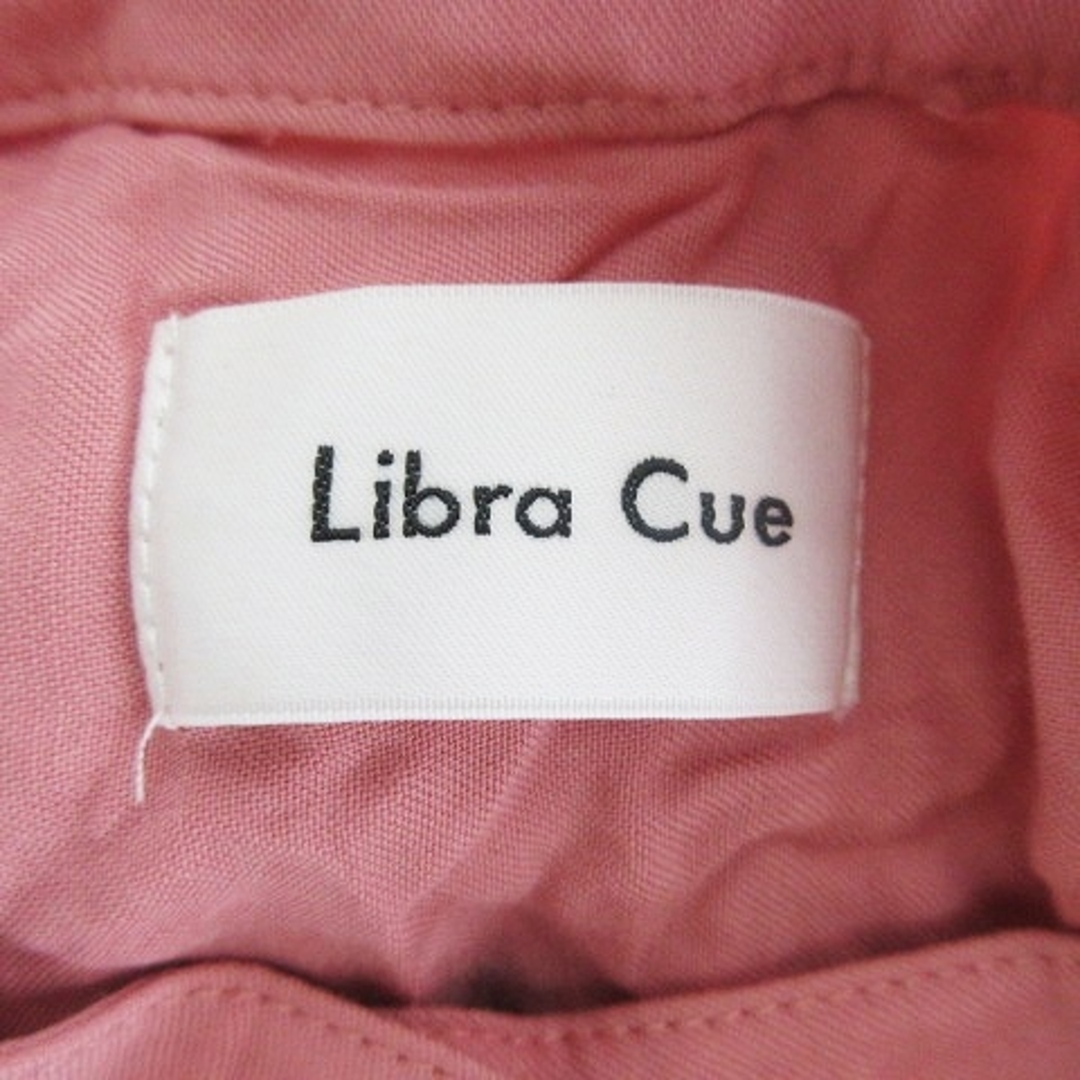 リブラ cue ワンピース シャツワンピ ロング 長袖 薄手 無地 1 ピンク レディースのワンピース(ロングワンピース/マキシワンピース)の商品写真