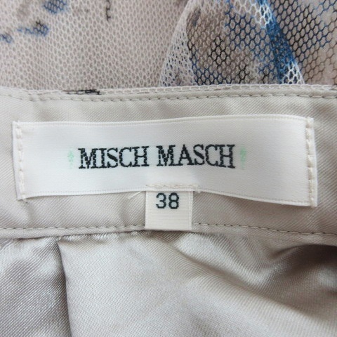 MISCH MASCH(ミッシュマッシュ)のミッシュマッシュ スカート ロング フレア 薄手 花柄 38 ベージュ ボトムス レディースのスカート(ロングスカート)の商品写真