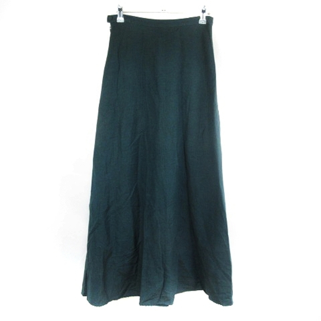 BEAUTY&YOUTH UNITED ARROWS(ビューティアンドユースユナイテッドアローズ)のB&Y ユナイテッドアローズ スカート ロング フレア 無地 S 緑 ボトムス レディースのスカート(ロングスカート)の商品写真