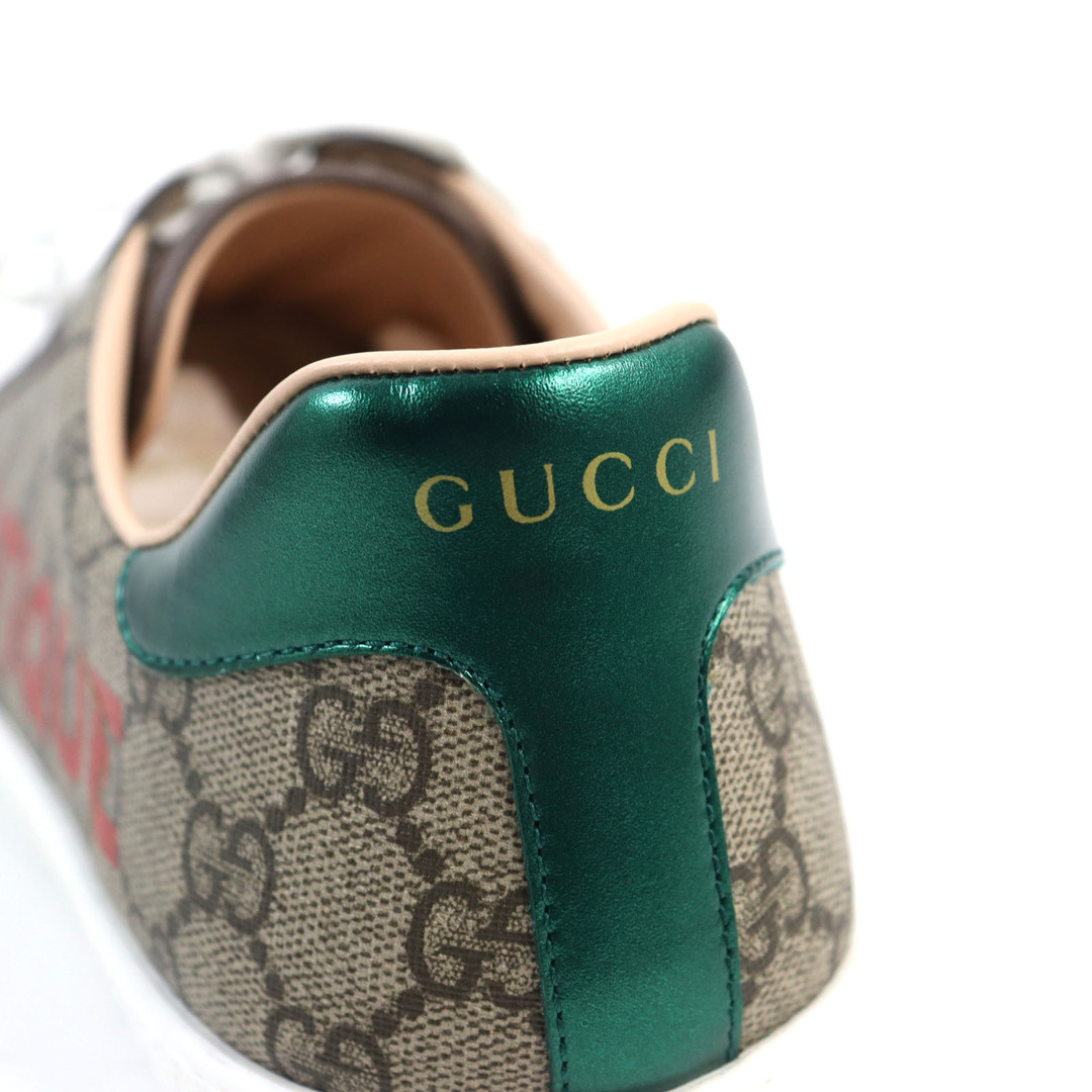 Gucci(グッチ)の【ドンドン見直し】未使用品○GUCCI グッチ 623236 Ace エース レザー GGスプリーム BOUTIQUE レースアップ スケートシューズ/ローカットスニーカー ブラウン 9.5 箱・保存袋付き イタリア製 メンズ メンズの靴/シューズ(スニーカー)の商品写真