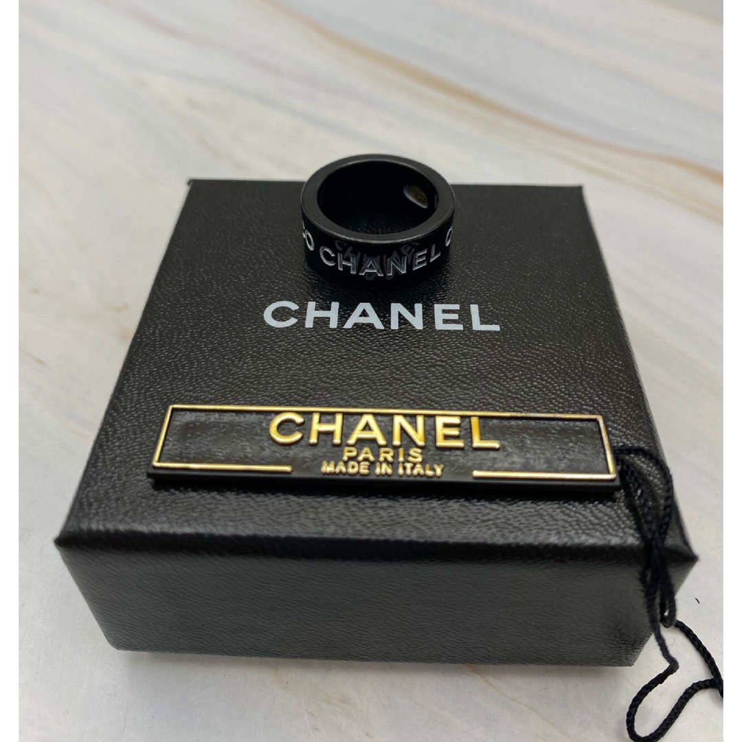 CHANEL(シャネル)のCHANEL シャネル　COCO リング 指輪 ブラック ホワイト 07P レディースのアクセサリー(リング(指輪))の商品写真