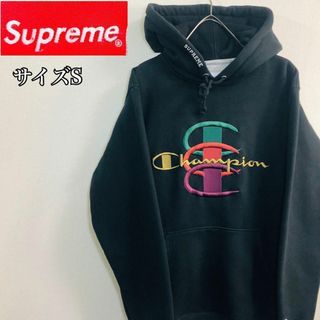 シュプリーム(Supreme)の【人気コラボ】Champion×supreme 刺繍ロゴ ビックロゴ パーカー(パーカー)