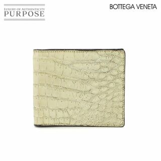 ボッテガヴェネタ(Bottega Veneta)のボッテガ ヴェネタ BOTTEGA VENETA 二つ折り 財布 クロコダイル グレー 113993 VLP 90219263(折り財布)